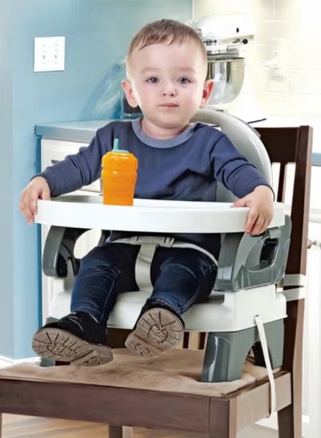 MIXDE Deluxe Comfort Folding Booster Baby Base 2-in-1 Booster Feeding and Floor Seat with Self-Storing Tray Booster Feeding Seat - Image 4